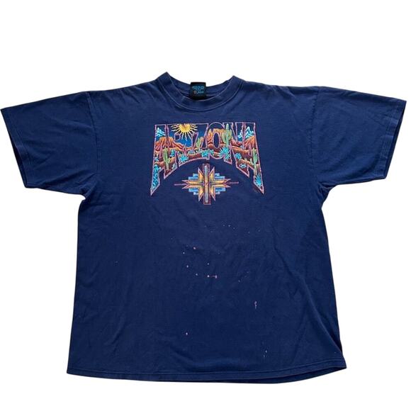 Vintage Arizona Single-Stitch Tee Shirt XL Nathan Richards Collection - Picture 8 of 8